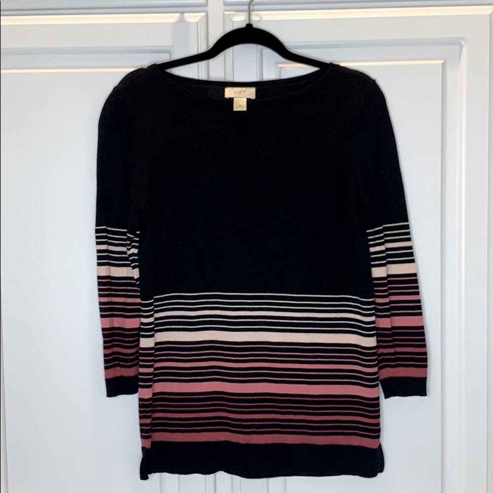 Loft Striped Sweater - M